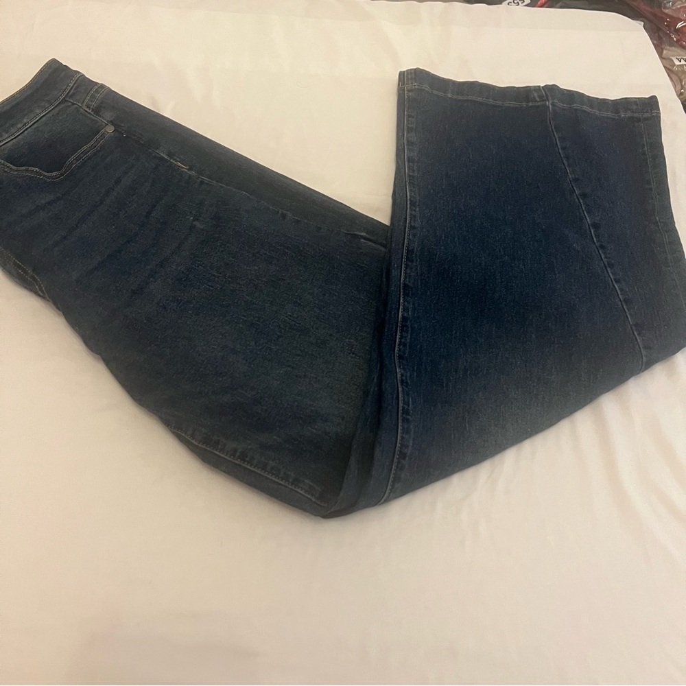 Vince Camuto Barrel Leg Jeans Women’s Size 8 29 Dark Wash Stretch Denim